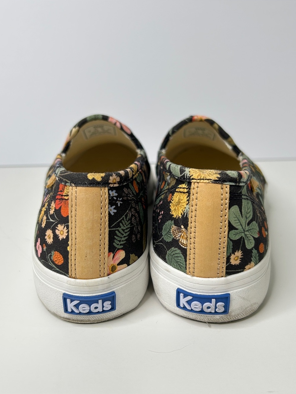 Keds X Rifle Paper Co. Floral Design Canvas Slip On Shoe size 8 - Picture 3 of 7